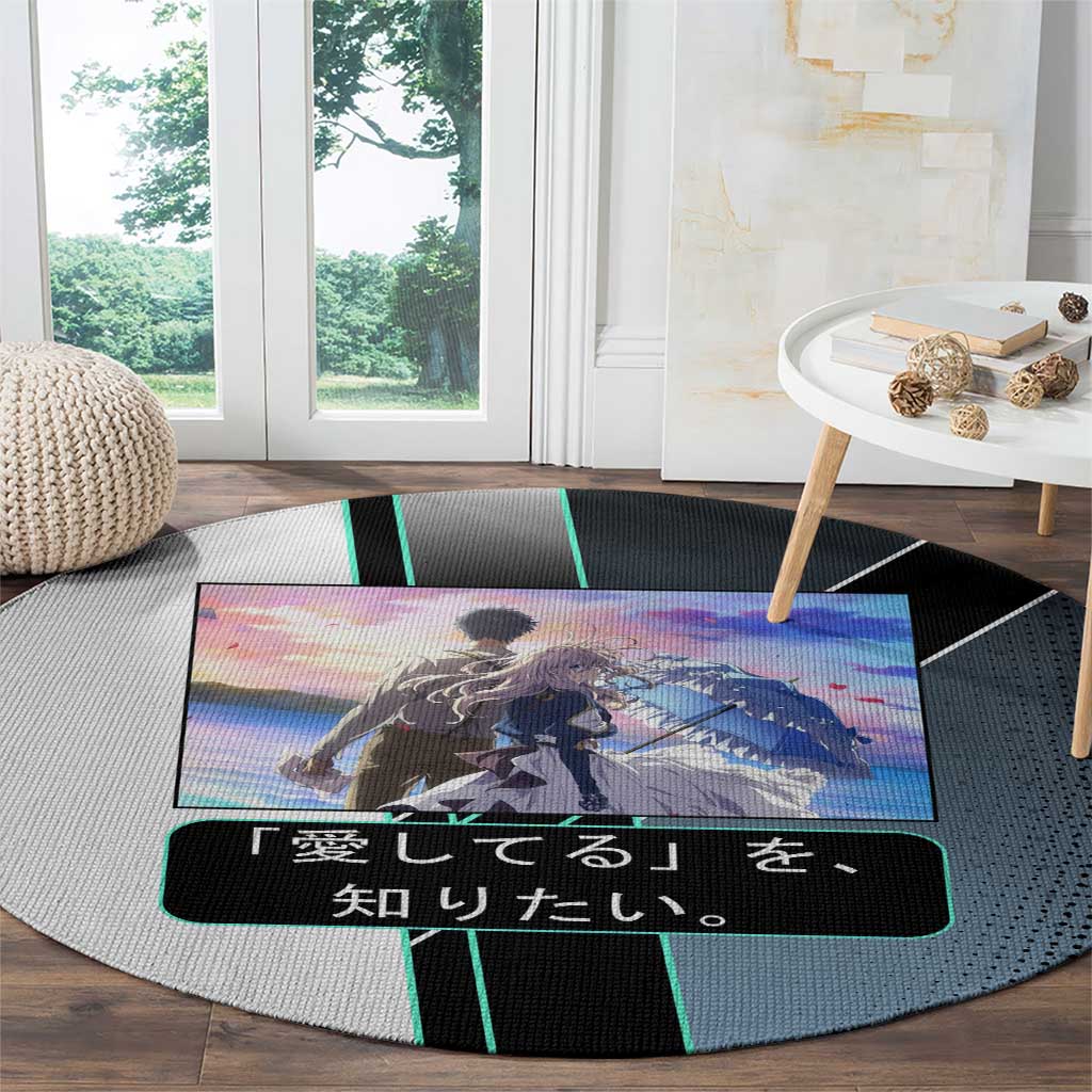 Violet Evergarden Round Carpet Emotional Anime Romanticism Style