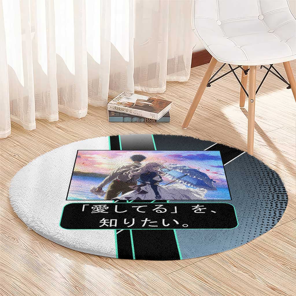 Violet Evergarden Round Carpet Emotional Anime Romanticism Style
