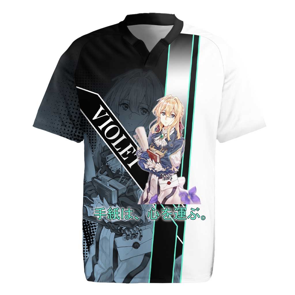 Violet Evergarden Rugby Jersey Emotional Anime Romanticism Style