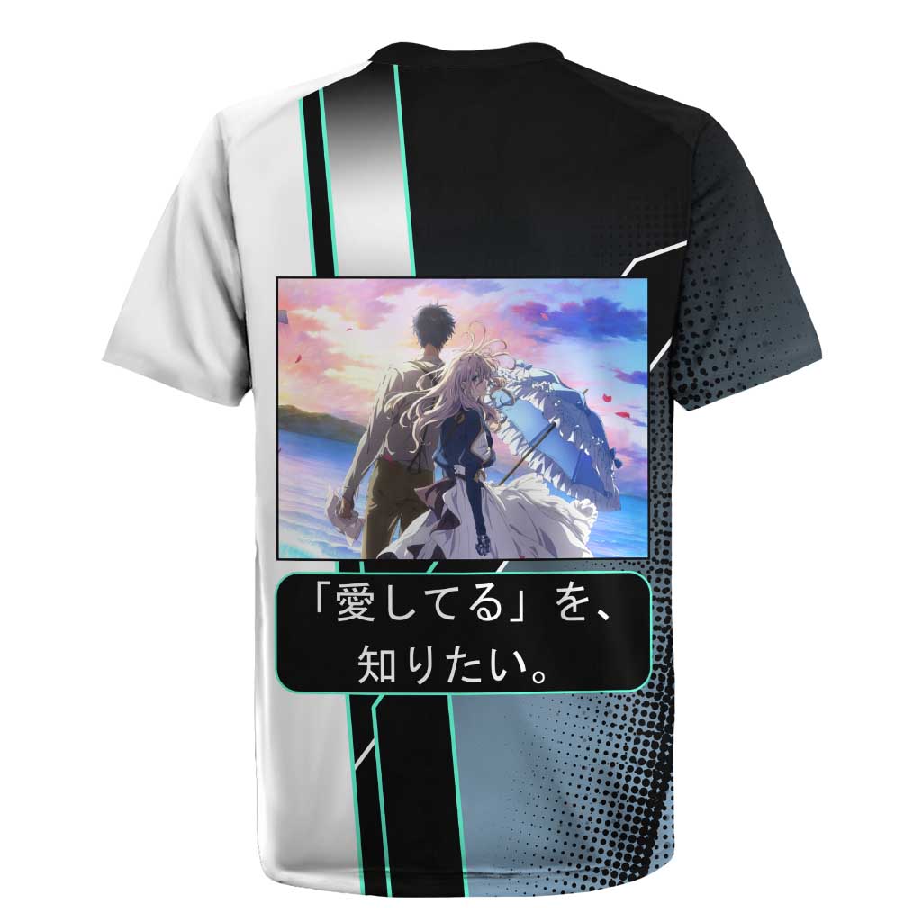 Violet Evergarden Rugby Jersey Emotional Anime Romanticism Style