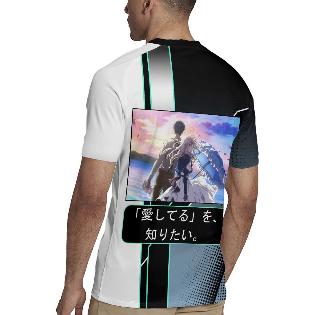 Violet Evergarden Rugby Jersey Emotional Anime Romanticism Style