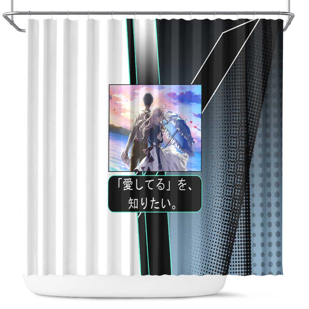 Violet Evergarden Shower Curtain Emotional Anime Romanticism Style