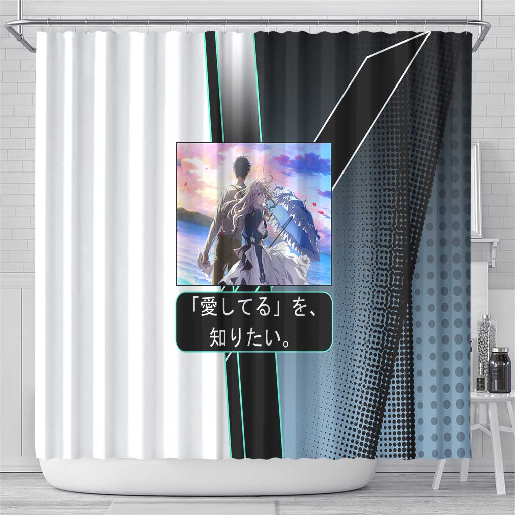 Violet Evergarden Shower Curtain Emotional Anime Romanticism Style