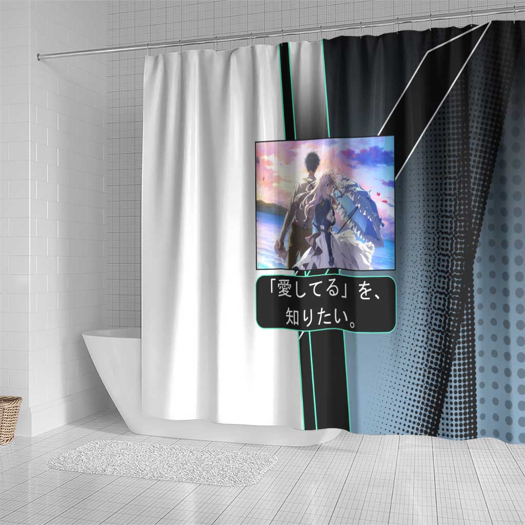 Violet Evergarden Shower Curtain Emotional Anime Romanticism Style