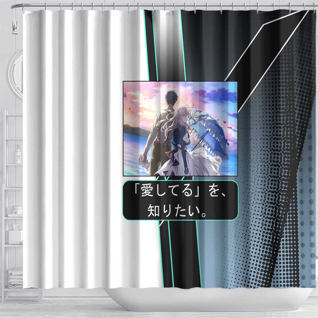 Violet Evergarden Shower Curtain Emotional Anime Romanticism Style