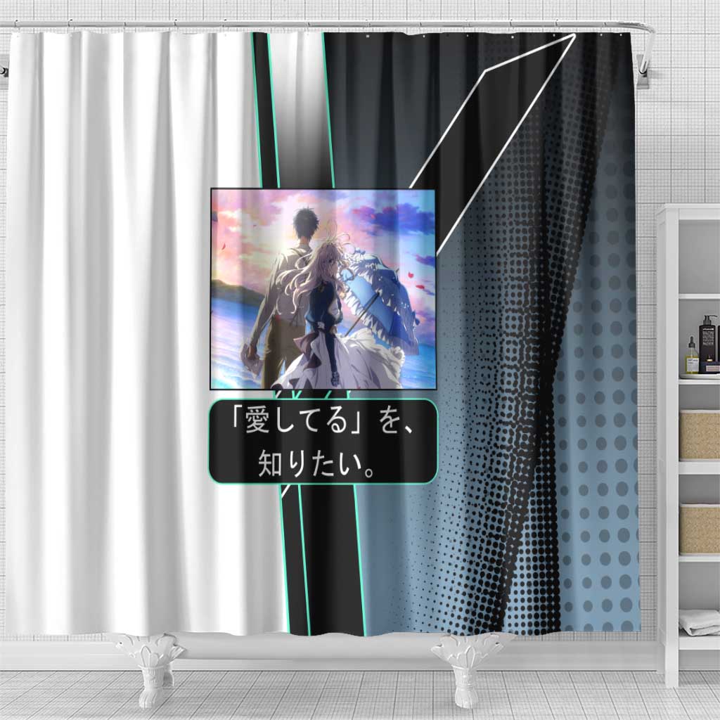 Violet Evergarden Shower Curtain Emotional Anime Romanticism Style