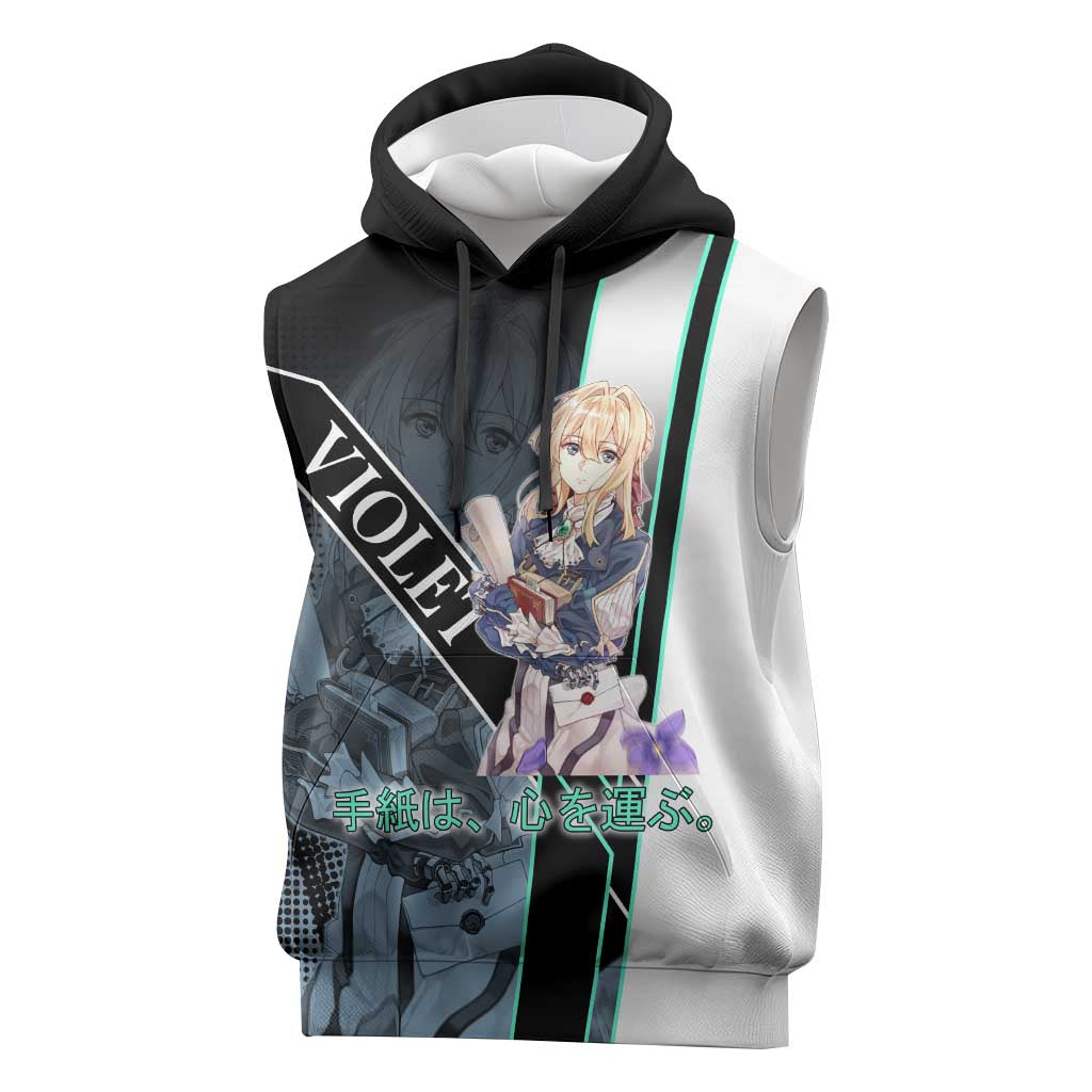 Violet Evergarden Sleeveless Hoodie Emotional Anime Romanticism Style