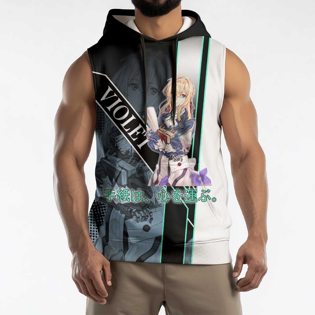 Violet Evergarden Sleeveless Hoodie Emotional Anime Romanticism Style