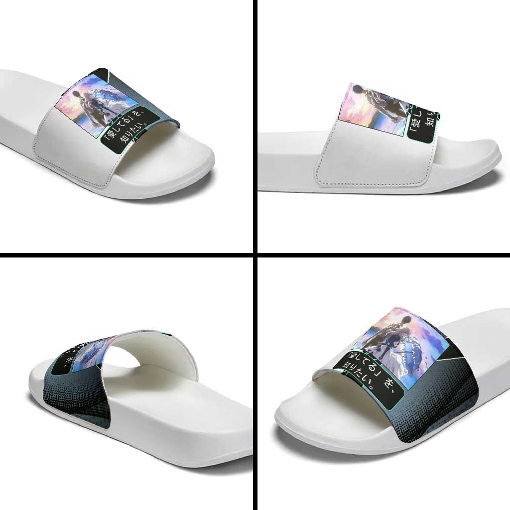 Violet Evergarden Slide Sandals Emotional Anime Romanticism Style
