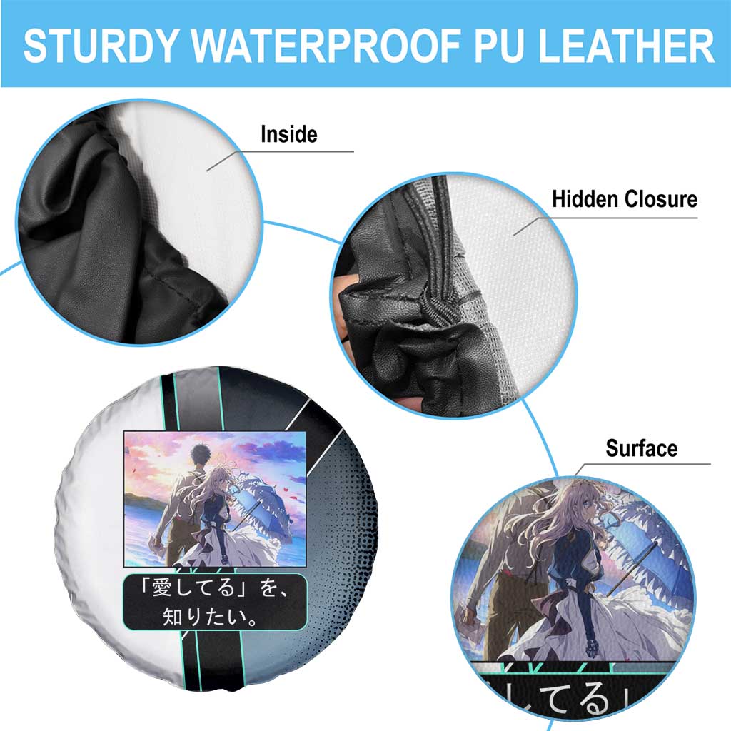Violet Evergarden Spare Tire Cover Emotional Anime Romanticism Style