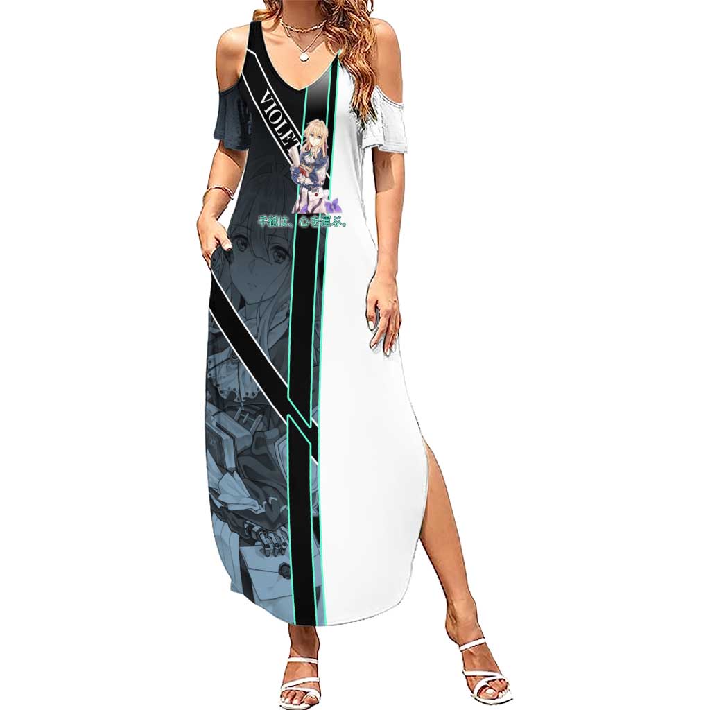 Violet Evergarden Summer Maxi Dress Emotional Anime Romanticism Style