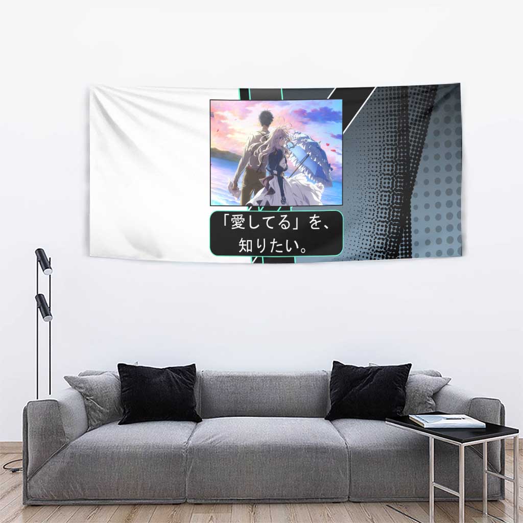 Violet Evergarden Tapestry Emotional Anime Romanticism Style