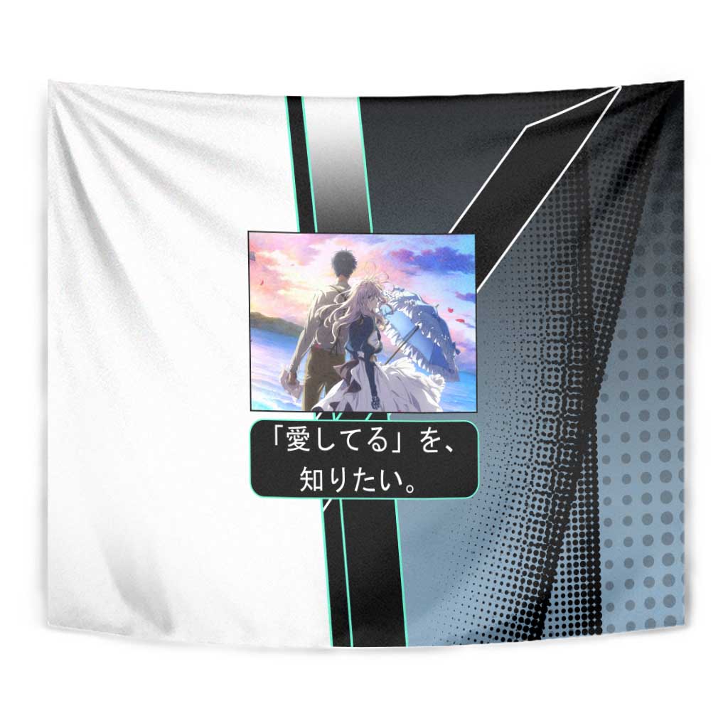 Violet Evergarden Tapestry Emotional Anime Romanticism Style