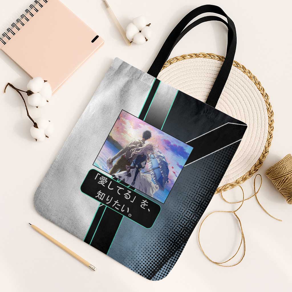 Violet Evergarden Tote Bag Emotional Anime Romanticism Style