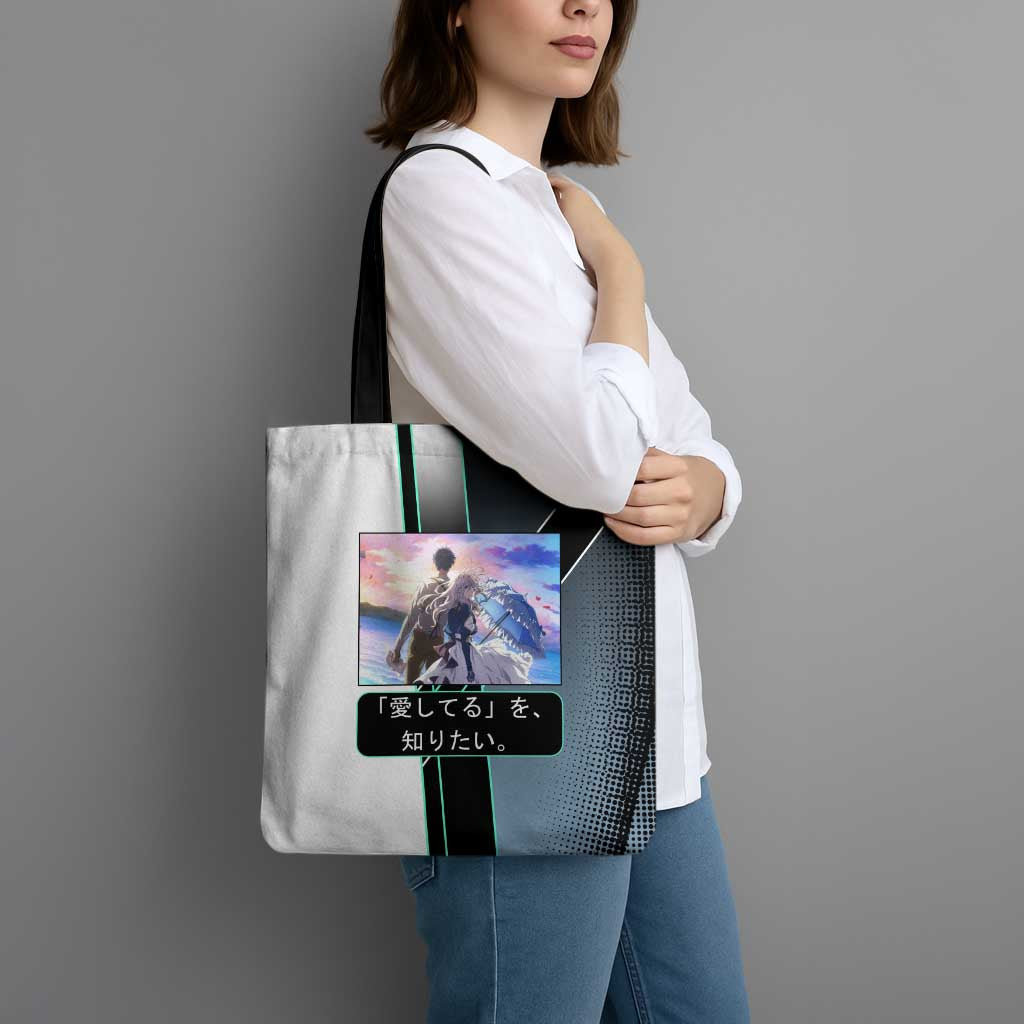 Violet Evergarden Tote Bag Emotional Anime Romanticism Style