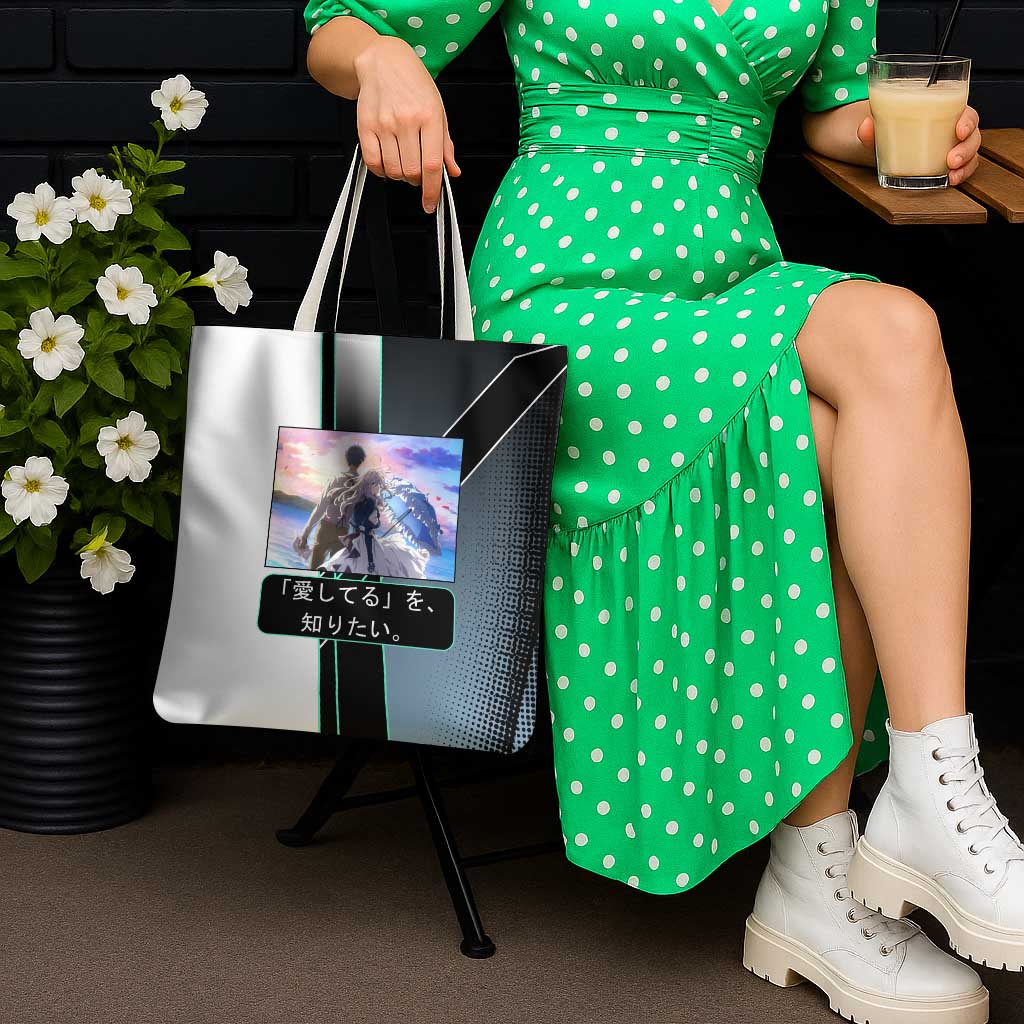 Violet Evergarden Tote Bag Emotional Anime Romanticism Style