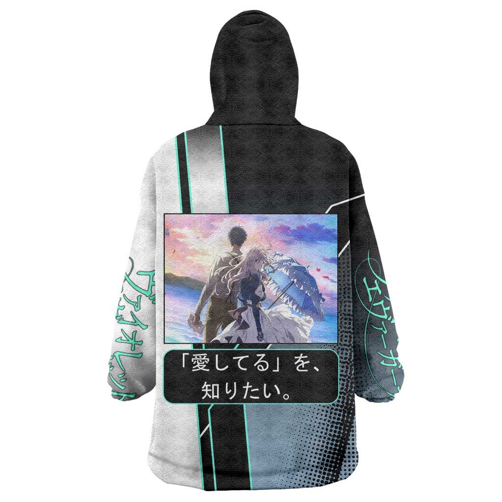 Violet Evergarden Wearable Blanket Hoodie Emotional Anime Romanticism Style
