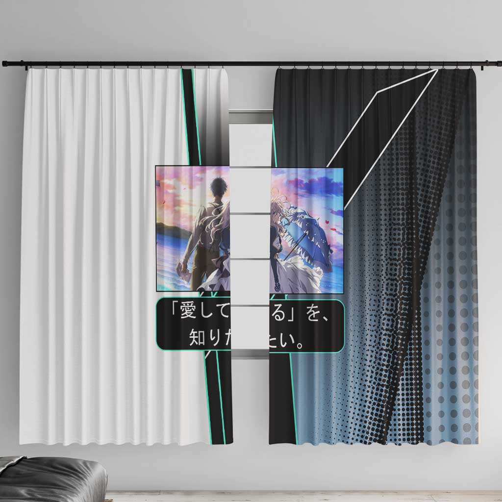 Violet Evergarden Window Curtain Emotional Anime Romanticism Style