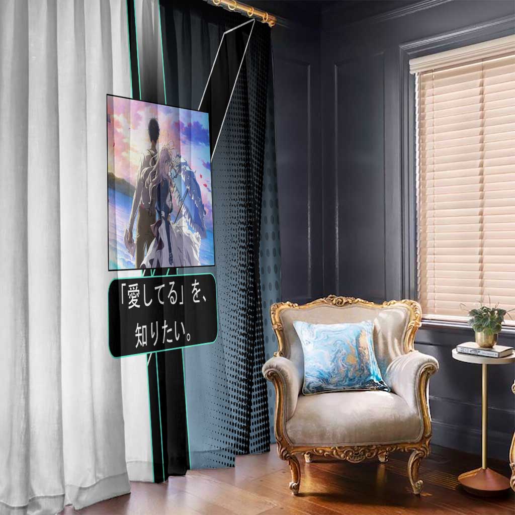 Violet Evergarden Window Curtain Emotional Anime Romanticism Style
