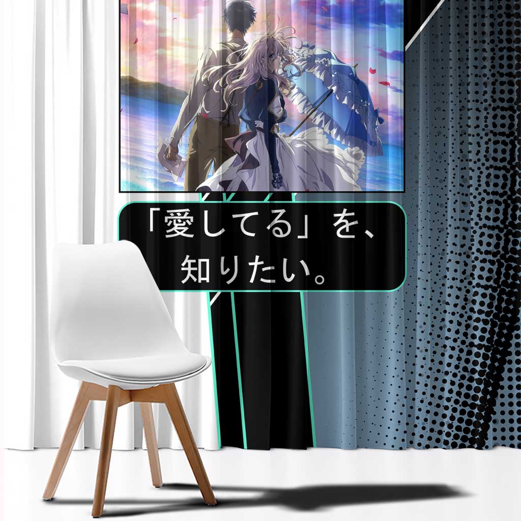 Violet Evergarden Window Curtain Emotional Anime Romanticism Style