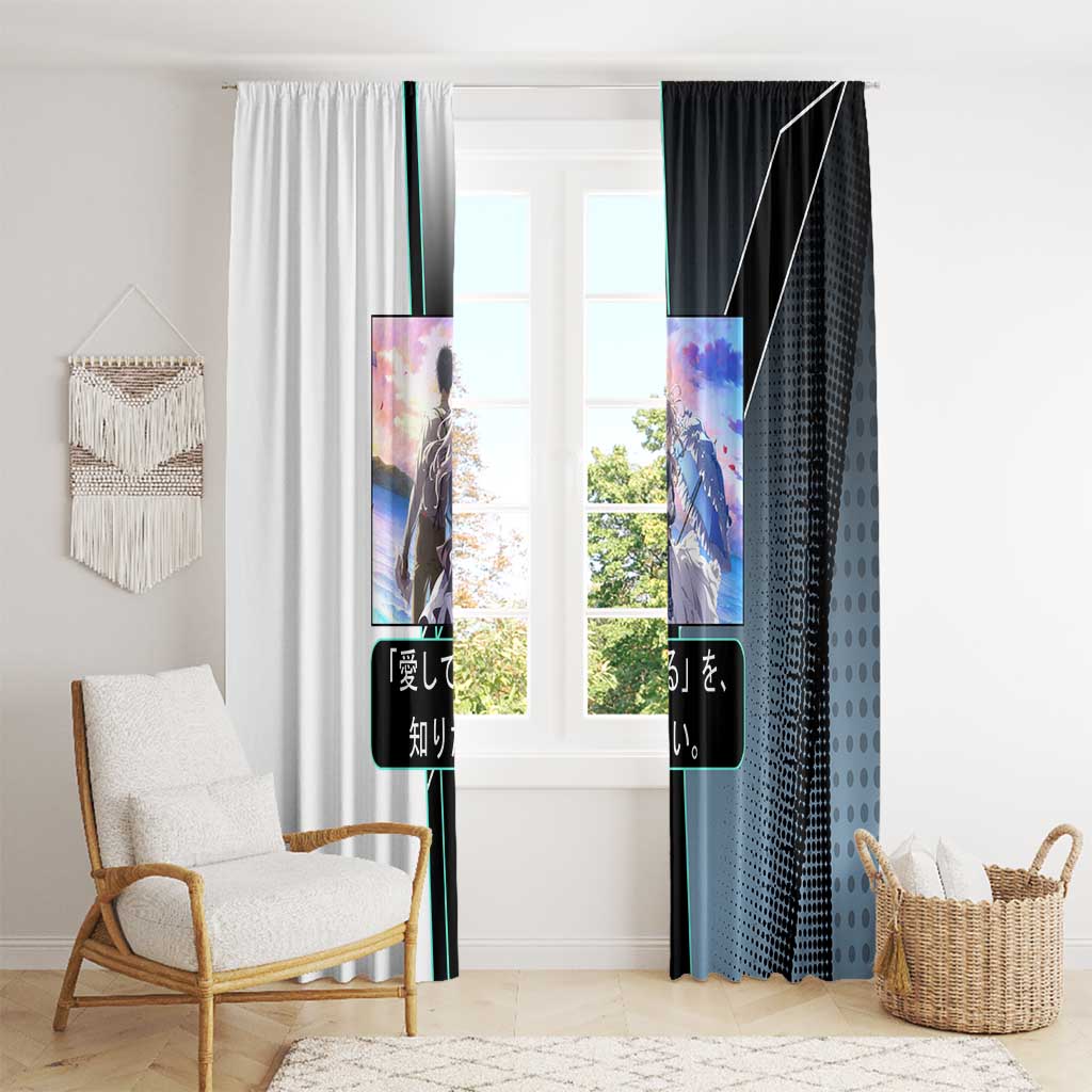 Violet Evergarden Window Curtain Emotional Anime Romanticism Style