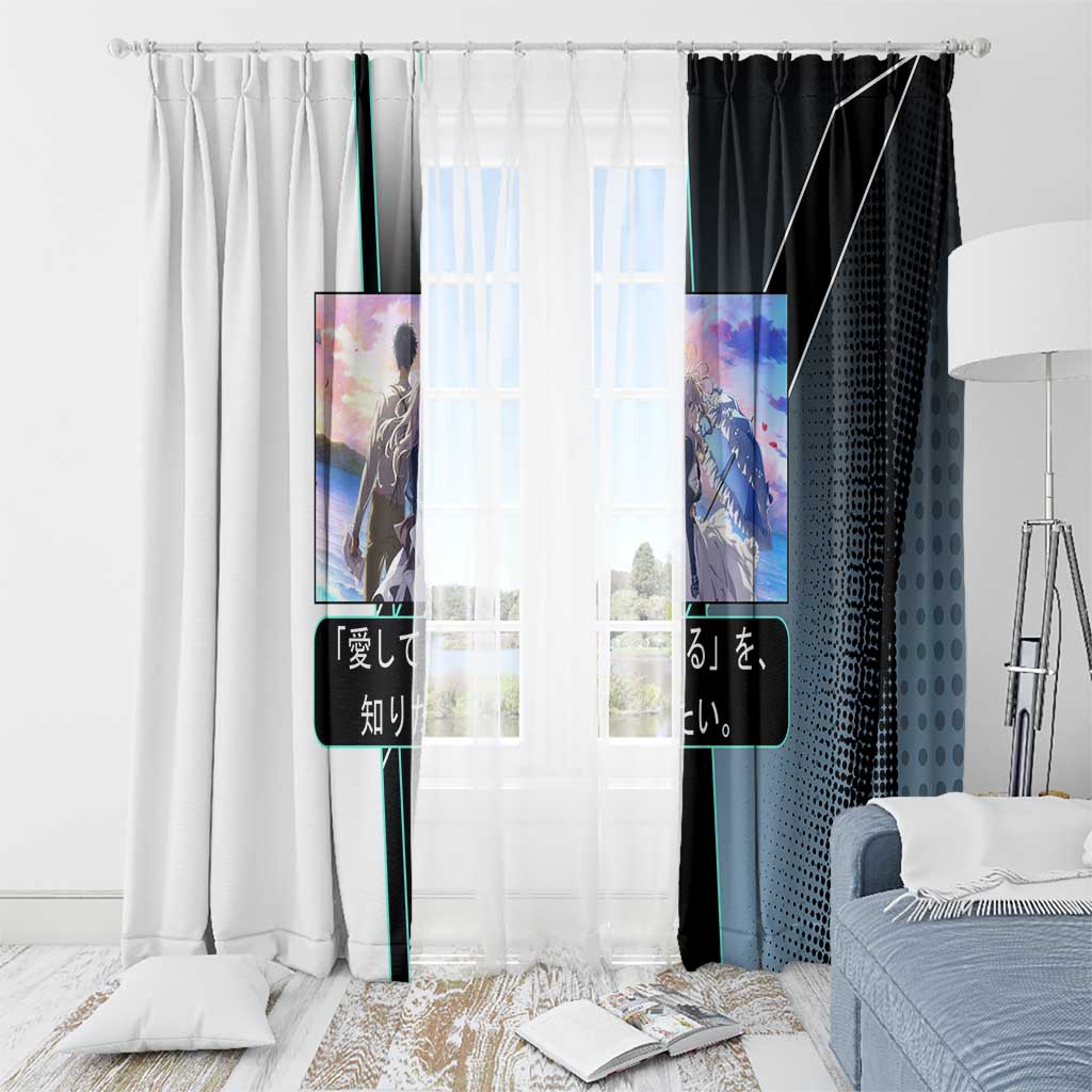 Violet Evergarden Window Curtain Emotional Anime Romanticism Style