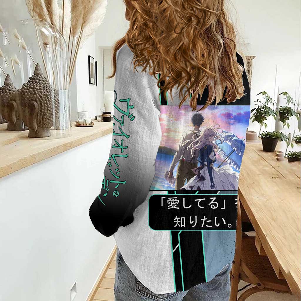 Violet Evergarden Women Casual Shirt Emotional Anime Romanticism Style
