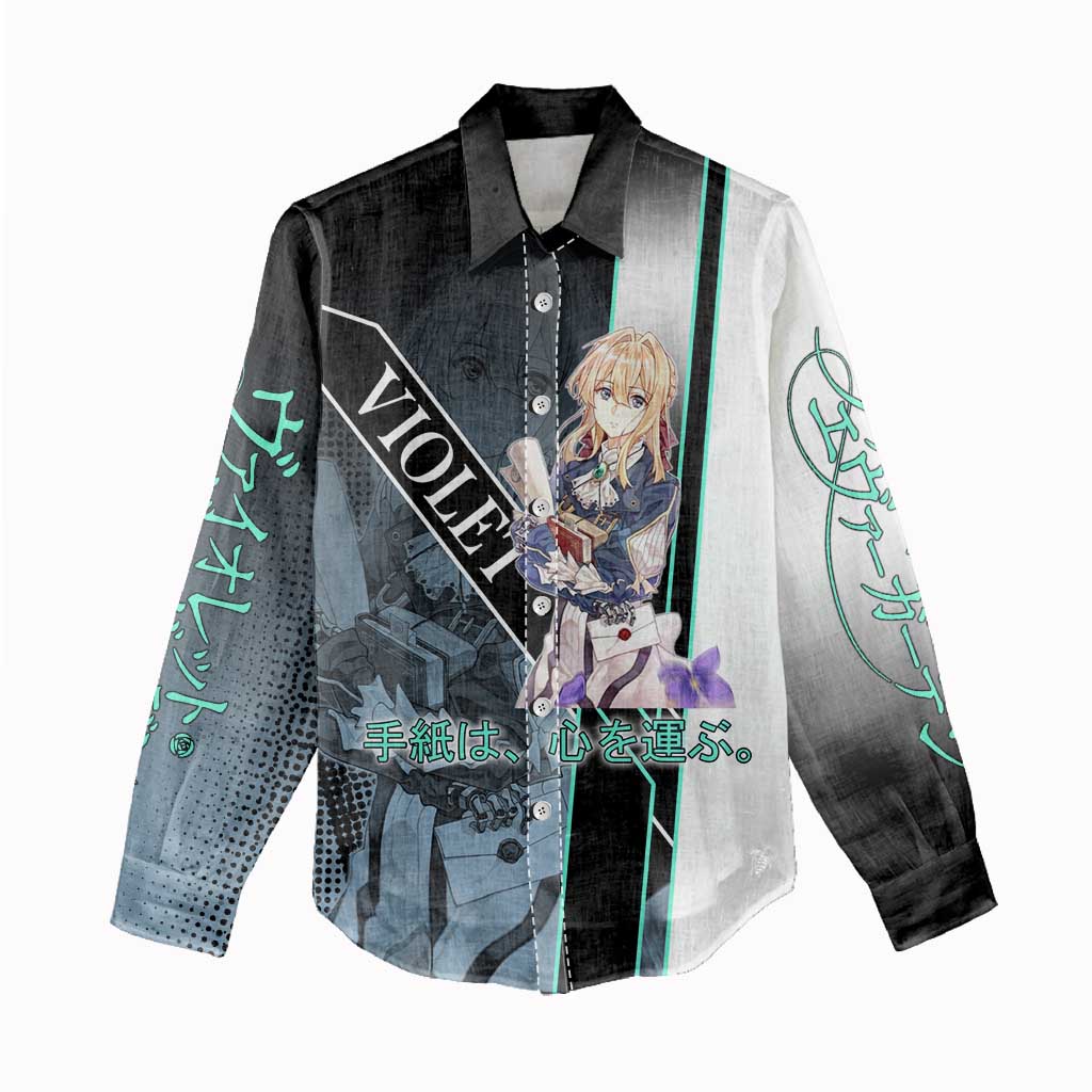 Violet Evergarden Women Casual Shirt Emotional Anime Romanticism Style
