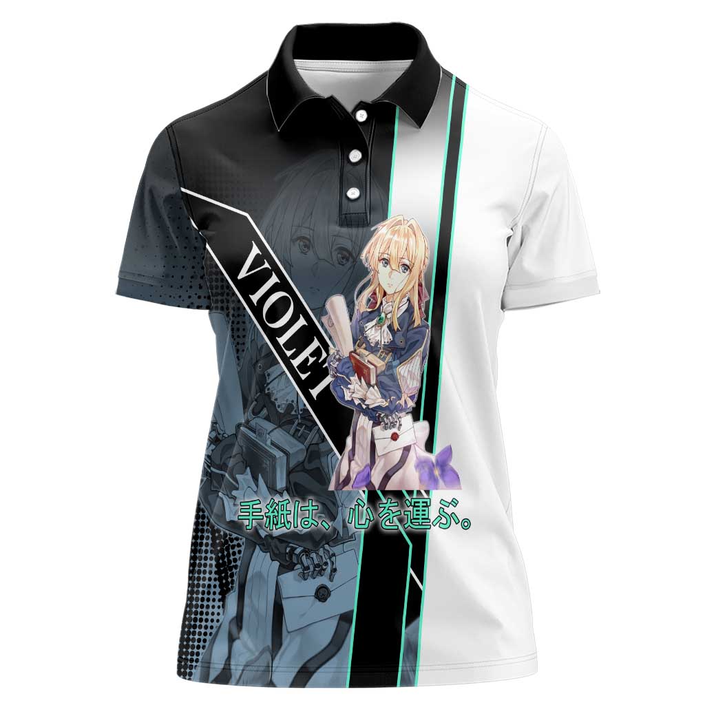 Violet Evergarden Women Polo Shirt Emotional Anime Romanticism Style
