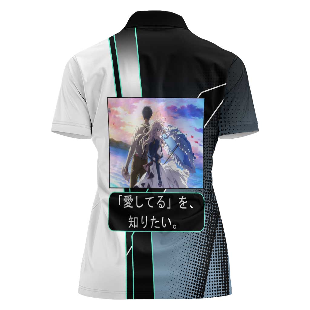 Violet Evergarden Women Polo Shirt Emotional Anime Romanticism Style