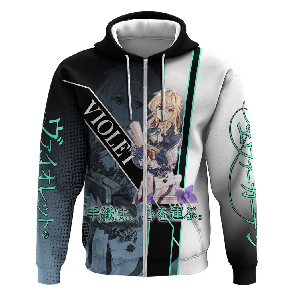 Violet Evergarden Zip Hoodie Emotional Anime Romanticism Style