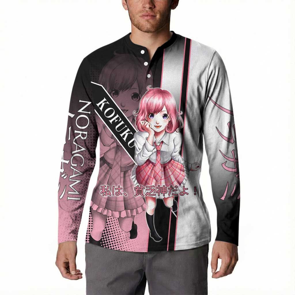 Kofuku Button Sweatshirt Playful Chaoscore Anime Style