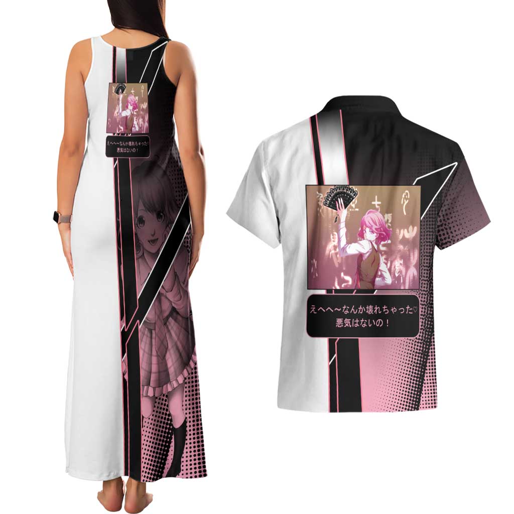 Kofuku Couples Matching Tank Maxi Dress and Hawaiian Shirt Playful Chaoscore Anime Style