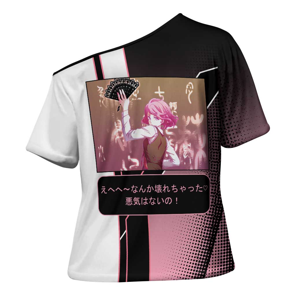 Kofuku Cross Shoulder Shirt Playful Chaoscore Anime Style