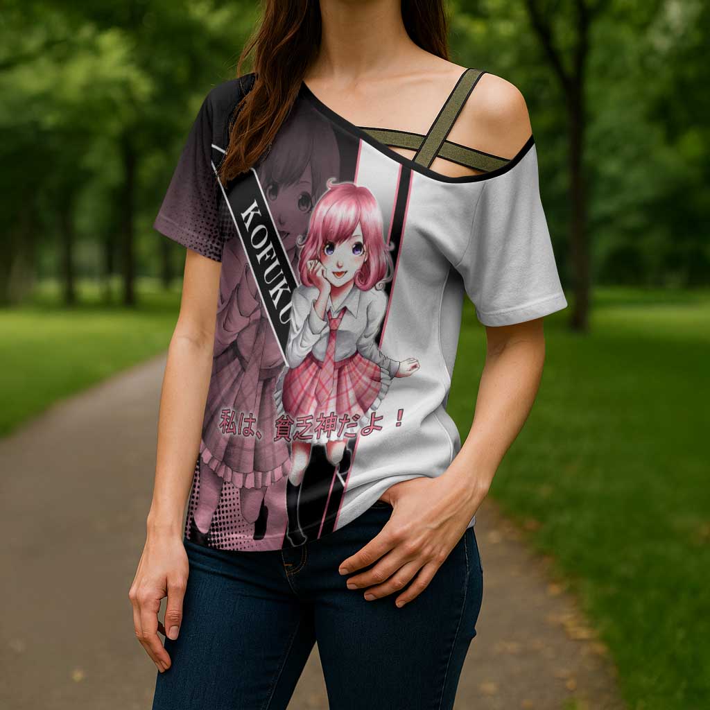 Kofuku Cross Shoulder Shirt Playful Chaoscore Anime Style