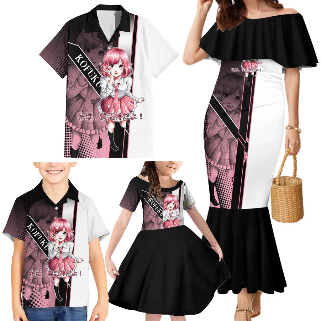 Kofuku Family Matching Mermaid Dress and Hawaiian Shirt Playful Chaoscore Anime Style