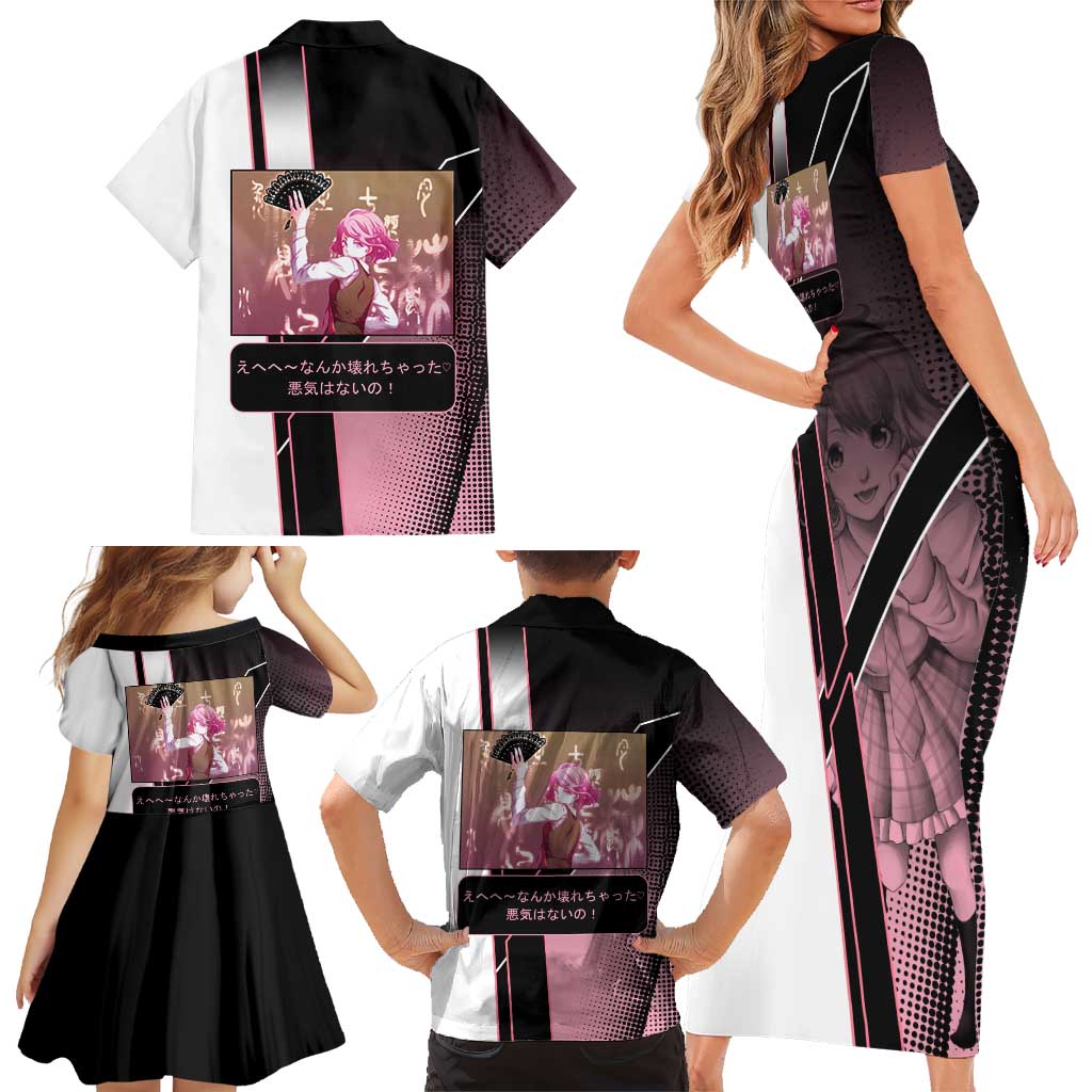 Kofuku Family Matching Short Sleeve Bodycon Dress and Hawaiian Shirt Playful Chaoscore Anime Style
