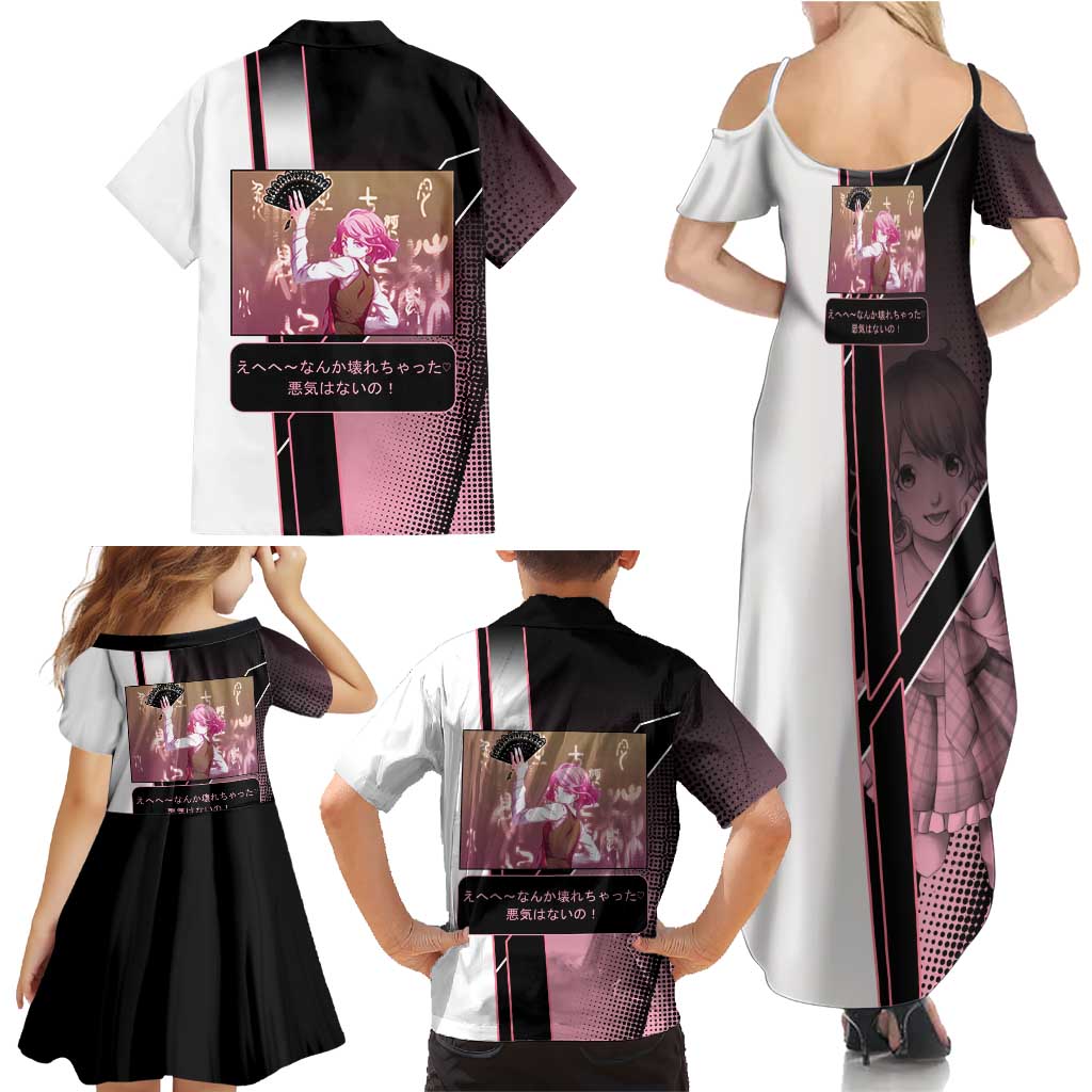 Kofuku Family Matching Summer Maxi Dress and Hawaiian Shirt Playful Chaoscore Anime Style