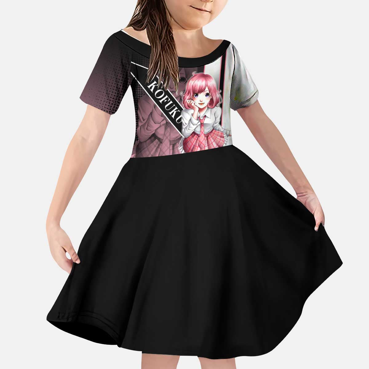 Kofuku Kid Short Sleeve Dress Playful Chaoscore Anime Style