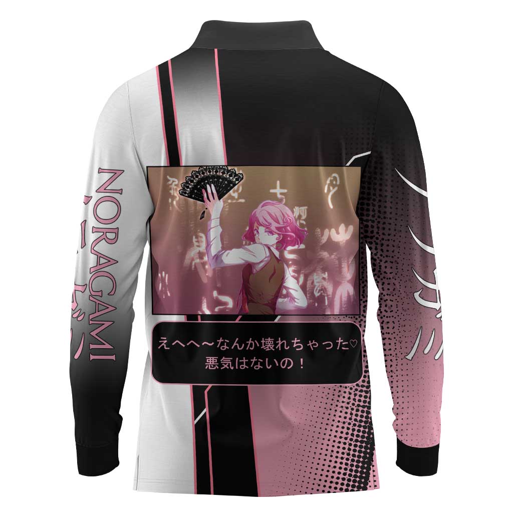 Kofuku Long Sleeve Polo Shirt Playful Chaoscore Anime Style