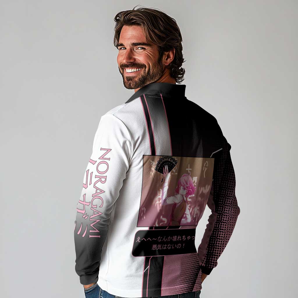 Kofuku Long Sleeve Polo Shirt Playful Chaoscore Anime Style