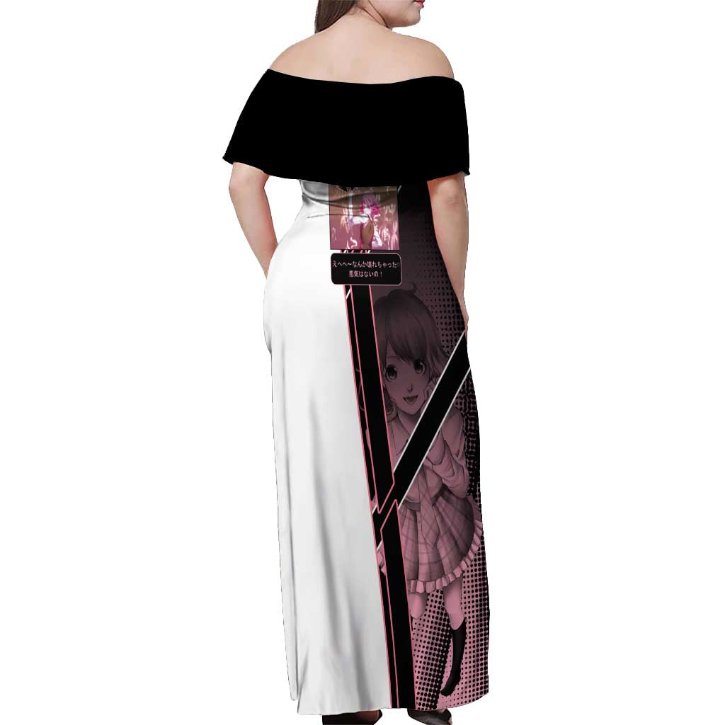 Kofuku Off Shoulder Maxi Dress Playful Chaoscore Anime Style