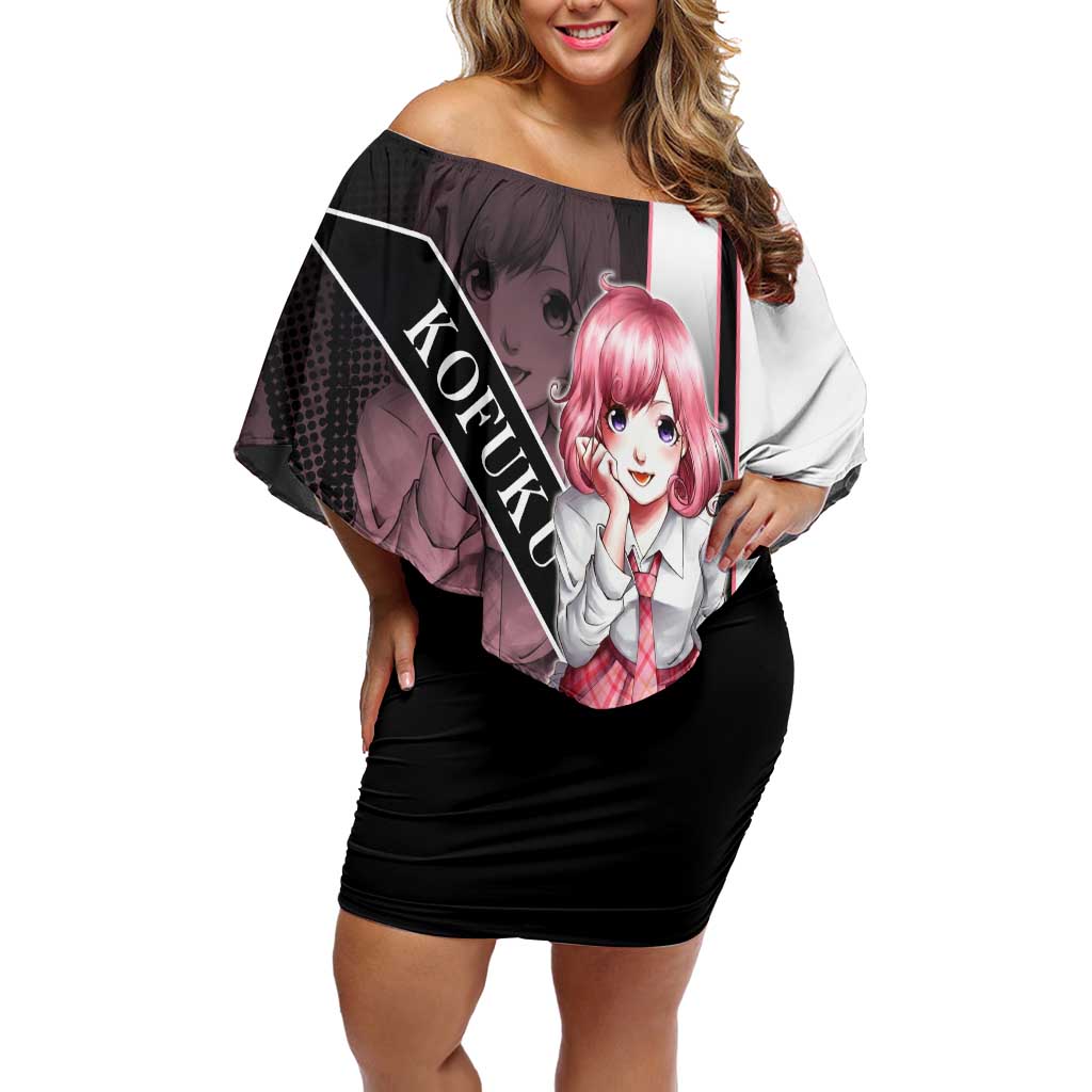 Kofuku Off Shoulder Short Dress Playful Chaoscore Anime Style