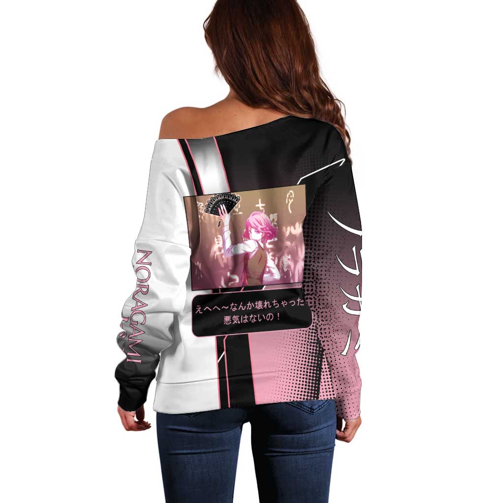 Kofuku Off Shoulder Sweater Playful Chaoscore Anime Style