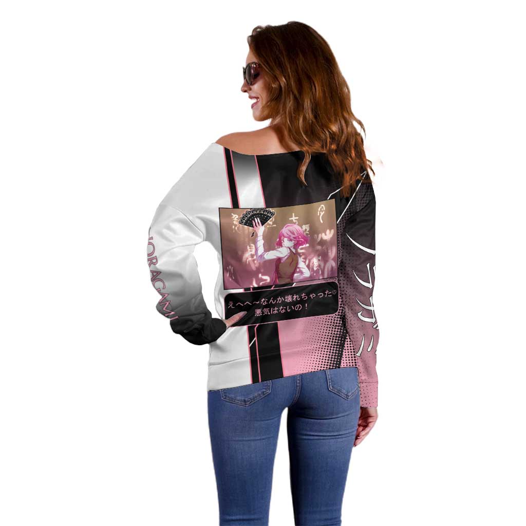 Kofuku Off Shoulder Sweater Playful Chaoscore Anime Style