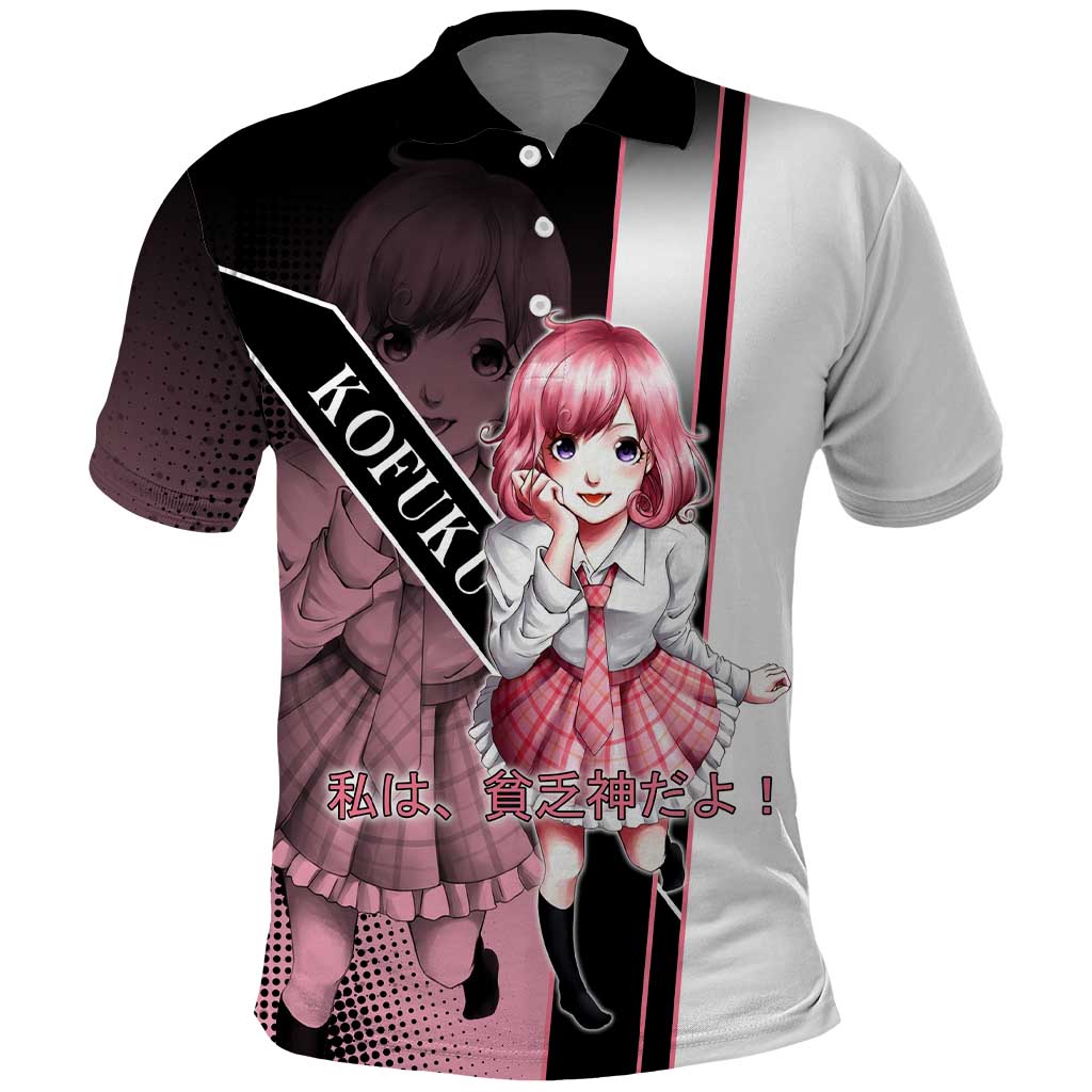Kofuku Polo Shirt Playful Chaoscore Anime Style