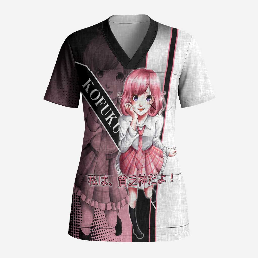 Kofuku Scrub Top Playful Chaoscore Anime Style