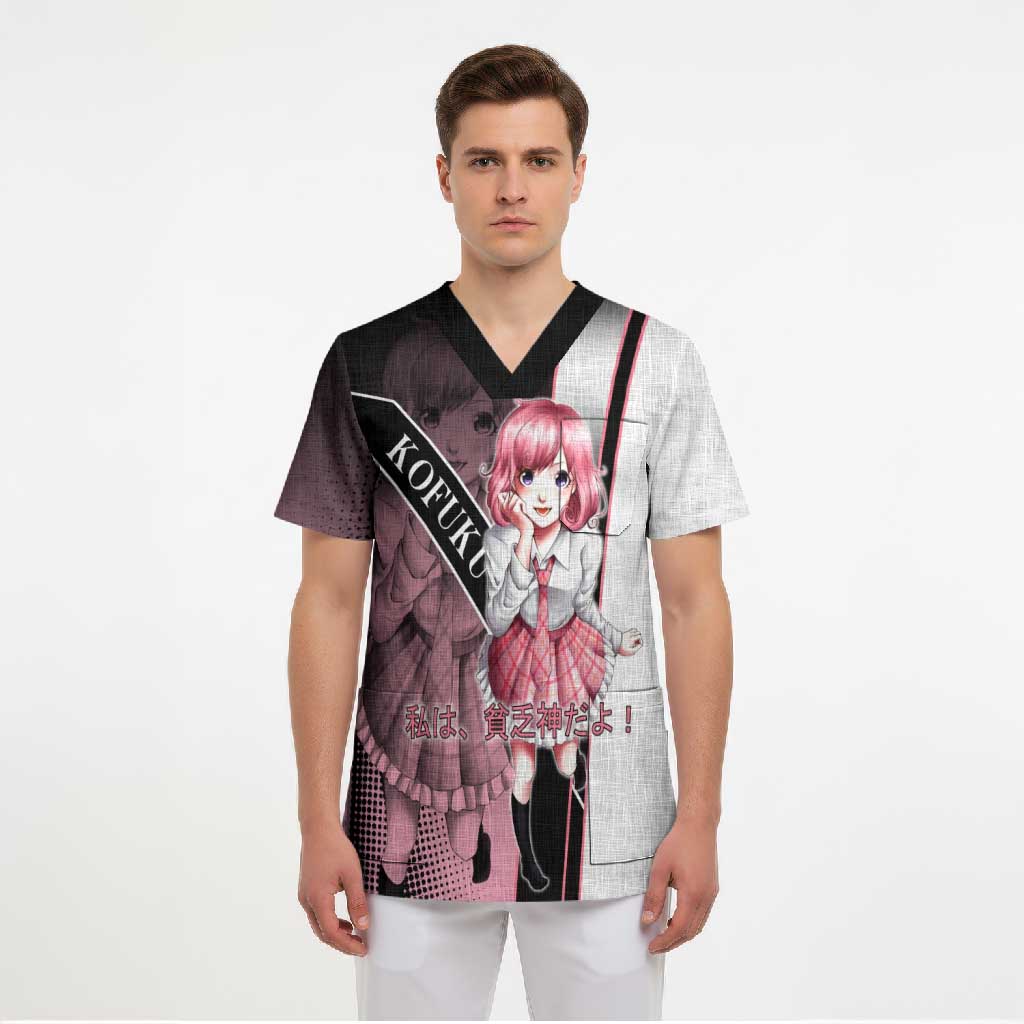 Kofuku Scrub Top Playful Chaoscore Anime Style