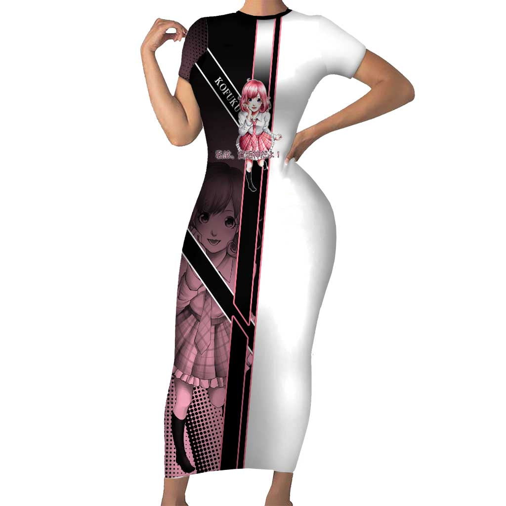 Kofuku Short Sleeve Bodycon Dress Playful Chaoscore Anime Style