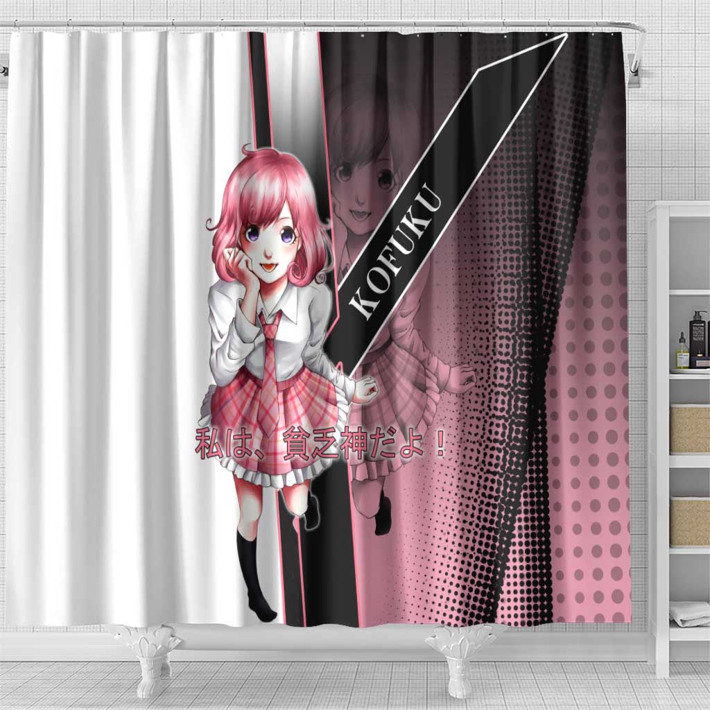 Kofuku Shower Curtain Playful Chaoscore Anime Style